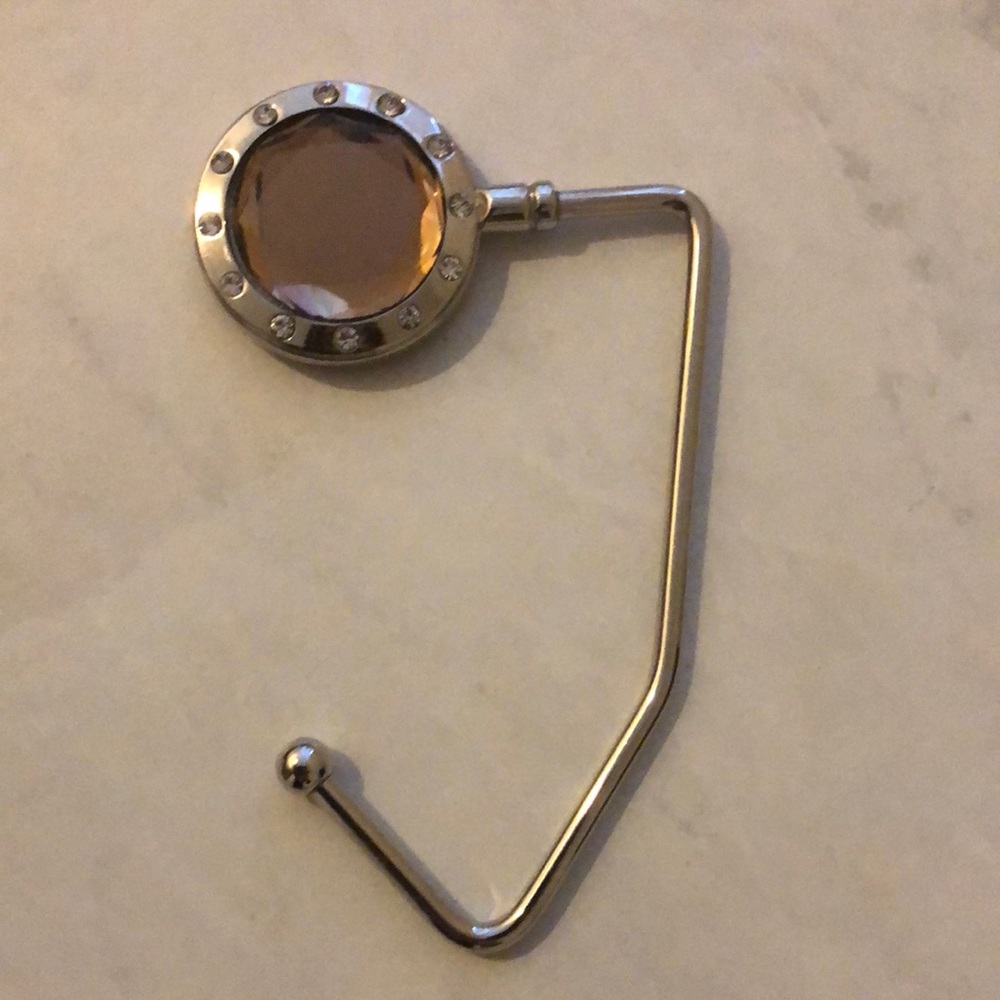 BLING Bag Hook for Table, Chair, Desk, keep bag off the ground. Great condition